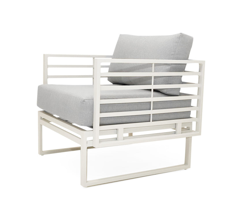 Wharf - Outdoor Light Grey and White Sofa Set — view 5