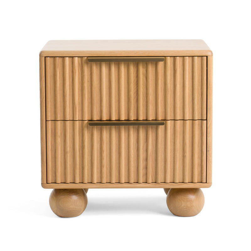 Winters - Modern Natural Oak Nightstand — view 3