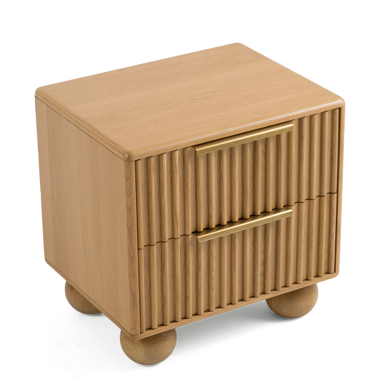 Winters - Modern Natural Oak Nightstand — view 5