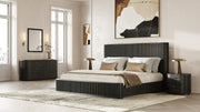 Fields - Modern Black Acacia Dresser