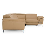 Mini Wonder - Italian Modern Deserto Leather Sectional Sofa with Right Facing Recliner — view 2
