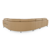 Mini Wonder - Italian Modern Deserto Leather Sectional Sofa with Right Facing Recliner — view 3