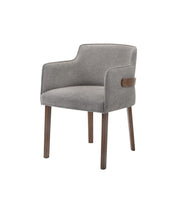 Castillo + Jordan - Modern Grey Fabric + Walnut 5-Piece Dining Set — view 5