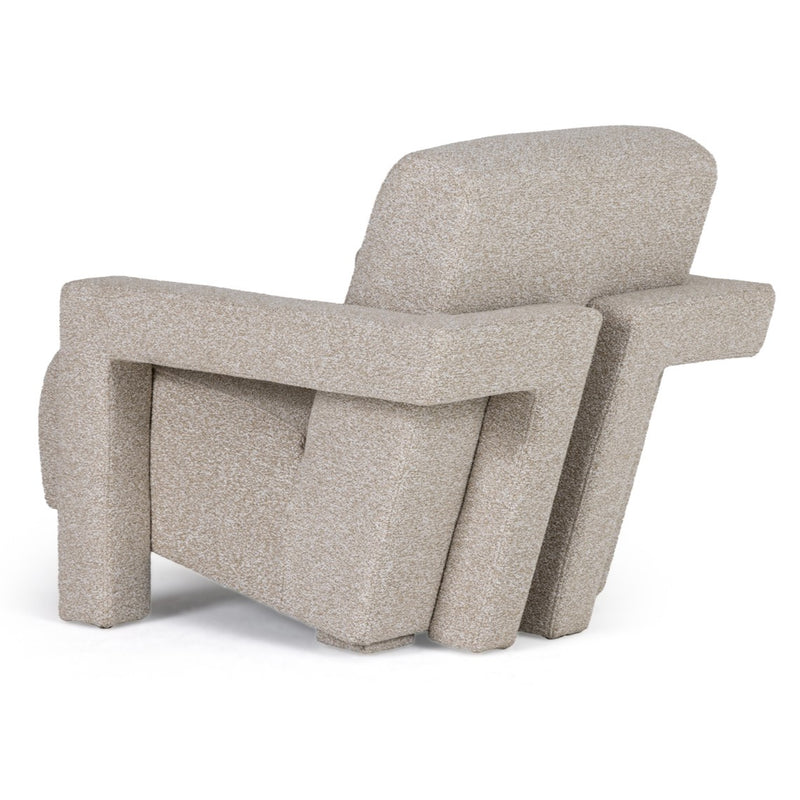 Wylie - Modern Beige Fabric Accent Chair — view 2