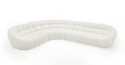 Yolonda - Off-White Fabric Sectional Sofa — view 2