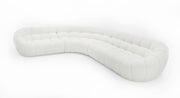 Yolonda - Off-White Fabric Sectional Sofa — view 3