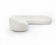 Yolonda - Off-White Fabric Sectional Sofa — view 4