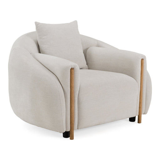 Yorba - Modern Beige Fabric Accent Chair