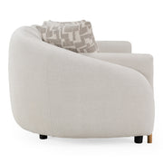 Yorba - Modern Beige Fabric Loveseat — view 2