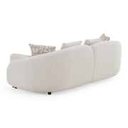 Yorba - Modern Beige Fabric Loveseat — view 3
