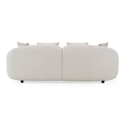 Yorba - Modern Beige Fabric Loveseat — view 4