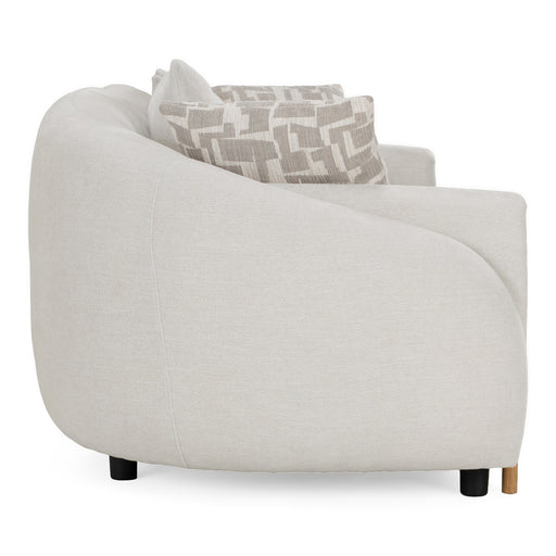 Yorba - Modern Beige Fabric Sofa — view 2