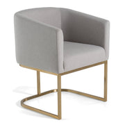 Yukon - Modern Light Grey Fabric Dining Chair
