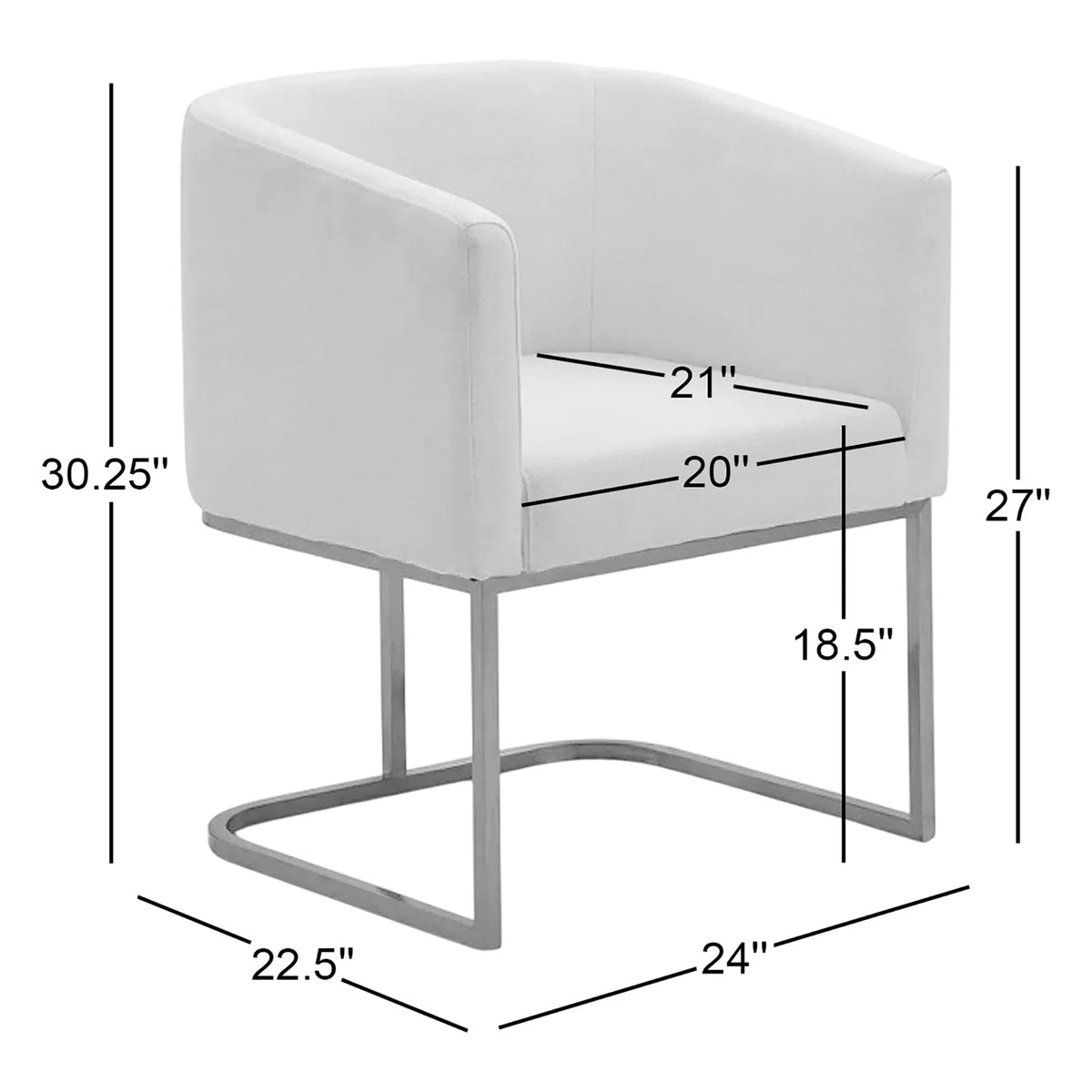 Yukon - Modern Black & Antique Brass Dining Chair — view 2