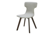 Zach - Modern Grey Eco-Leather Dining Chair (Set of 2) — view 2